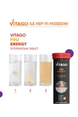 VİTAGO Energy L-karnitin, Taurin, Kafein Içeren 10 Efervesan Tablet thumbnail 5