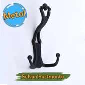 Sultan Siyah Vestiyer Askısı Portmanto Dolap Askılık Askısı Duvar Banyo Mutfak Elbise Askılığı thumbnail 1