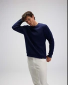 Ellesse EM615-NV Erkek Lacivert Pamuklu Kazak - 5