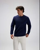 Ellesse EM615-NV Erkek Lacivert Pamuklu Kazak - 3