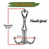 Sultan Antik Sarı Vestiyer Askısı Portmanto Dolap Askısı Askılık Duvar Elbise Askılığı Mutfak Banyo - 4