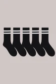 Hitit Socks Unisex 5 Çift Premium Kalite Yüksek Pamuklu Kolej Çorap - 5