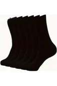 Hitit Socks Erkek 6 Çift Premium Kalite Sıkmaz Terletmez Kokusuz Çorap Siyah - 2