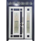 Tezwood 0162B-S Statik Kasalı Kabartmalı Model Apartman Giriş Kapısı, Dış Mekan Kapısı, Villa Kapısı - 2