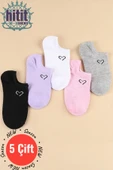 Hitit Socks Kadın 5 Çift Premium Sıkmayan Nefes Alan Babet Çorap Çok Renkli - 1