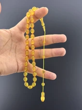 SARI AHMET ATEŞ KEHRİHAR TESBİH BEYZİ KESİM 7,75X11,25mm thumbnail 2