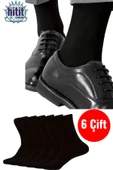 Hitit Socks Erkek 6 Çift Premium Kalite Sıkmaz Terletmez Kokusuz Çorap Siyah - 1
