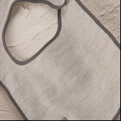 Ecocotton Hasna 4' lü Bebek Panço Seti %100 Organik Pamuk Keten Melanj Gri 2-5 Yaş thumbnail 4