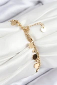 Sıralı Pul Model Gold Renk Kadın Bileklik - EBJ250902W37670 thumbnail 2