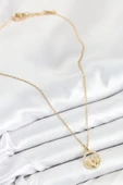 Zirkon Taşlı Yıldız Ve Kalp Model Gold Renk Kadın Kolye - EBJ250902W37687 thumbnail 2