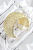 Pirinç Tel Sarma Model Gold Renk Kadın Bileklilk - EBJ250902W37753 thumbnail 1
