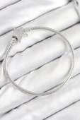 Pirinç Charm Zirkon Taşlı Yıldız Model Gümüş Renk Kadın Bileklik - EBJ250902W37609 thumbnail 1
