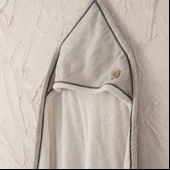 Ecocotton Hasna 4' lü Bebek Panço Seti %100 Organik Pamuk Keten Melanj Gri 2-5 Yaş thumbnail 6