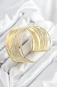 Pirinç Tel Sarma Model Gold Renk Kadın Bileklilk - EBJ250902W37755 thumbnail 2