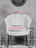 İstiridye Takım Beyaz Boyalı Telli Ayak Çay Seti Koltuk Takımı Bordo Renk 110 x 48 Boyut/Ebat thumbnail 5