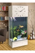 Dekor Akvaryum Led Işıklı Saatli Kule Akvaryum Seti - 1