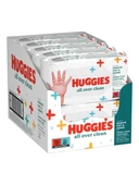 Huggies All Over Clean Bebek ve Çocuk Islak Mendili 10X56 Yaprak - 1