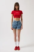 Nepo Baskılı Crop T-Shirt thumbnail 2