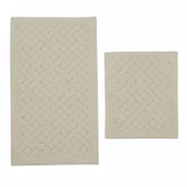 Karaca Home Foley 2'li Banyo Paspası Ekru thumbnail 3