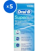 Oral-B Diş İpi Super Floss 50'Li X 5 PAKET (SKT:11/2028) - 1