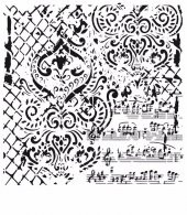 GRUNGE STENCIL MİNİ GCSM-014 25X25 - 1