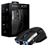EVGA X17 Gaming Mouse, Wired, Black, Customizable, 16,000 DPI, 5 Profiles, 10 Buttons, Ergonomic - 1