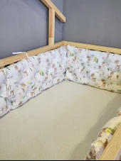 90x190 cm Montessori Yatak İçin 4 Kenar Koruma Seti - 1