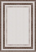 Dijital Baskılı Dekoratif Kaymaz Taban Yıkanabilir Çerceveli Halı Salon Halısı Yolluk Mutfak Halısı 80x250 cm Kahverengi - 3
