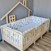 90x190 cm Montessori Yatak İçin 4 Kenar Koruma Seti thumbnail 3