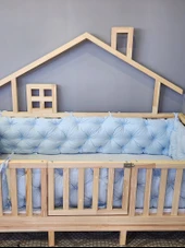 90x190 cm Montessori Yatak İçin 4 Kenar Koruma Seti - 1