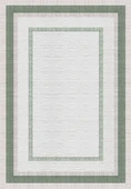 Dijital Baskılı Dekoratif Kaymaz Taban Yıkanabilir Çerçeveli Halı Salon Halısı Yolluk Mutfak Halısı 50 x 60 cm Yeşil - 1