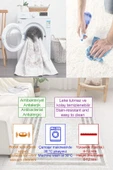 Dijital Baskılı Dekoratif Kaymaz Taban Yıkanabilir Çerceveli Halı Salon Halısı Yolluk Mutfak Halısı 100x150 cm Turuncu - 5