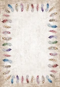 Dijital Baskılı Dekoratif Kaymaz Taban Yıkanabilir Tüy Desen Halı Salon Halısı Yolluk Mutfak Halısı 120x300 cm Krem - 3