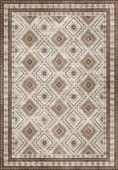 Dijital Baskılı Dekoratif Kaymaz Taban Yıkanabilir Kilim Desen Halı Salon Halısı Yolluk Mutfak Halısı 60x400 cm Kahverengi thumbnail 3