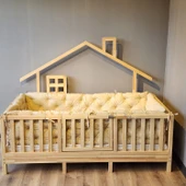 100x200 cm Montessori Yatak İçin 4 Kenar Koruma Seti - 2