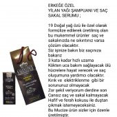 ERKEĞE ÖZE ULTRA BAKIM YILAN YAĞI ŞAMPUAN VE SAÇ SAKAL SERUMU 2 Lİ SET - 7