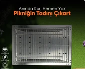 MİRAÇ 40X30CM KATLANIR MANGAL ÇANTALI LAZER KESİM KÜÇÜK BOY - 2