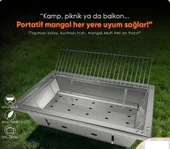 MİRAÇ 45X30CM KATLANIR MANGAL ÇANTALI LAZER KESİM ORTA BOY - 1