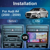 Audi A4 Multimedya (2000-2009) 4 GB RAM 64 GB Hafıza 8 Çekirdek Navigatör thumbnail 9