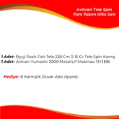Ryuji Rock Fish 228 Cm 3-16 Gr Tele Spin - Avlivari Yumoshi 2000 Metal 13+1 BB Tam Takım Lrf Olta Seti - 2