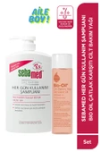 Bio-Oil Çatlak Karşıtı & Leke Karşıtı Nemlendirici Cilt Bakım Yağı 200 ml & Sebamed Günlük Saç Bakım Şampuanı 1000ml - 1