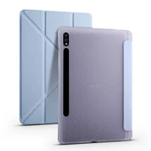 Galaxy Tab S7 Plus T970 Kılıf Tri Folding Smart Pen Standlı Kılıf - 4