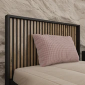 Hunerika Minoa Zebra desen Tek Kişilik Premium Karyola- Minifiks - siyah/Atlantik Çam - 2