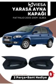 Fiat Albea - Punto 2002-2009 Uyumlu Batman Yarasa Ayna Kapağı Piano Black - 1