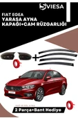 Fiat Egea Uyumlu Batman Yarasa Ayna Kapağı + Cam Rüzgarlığı - 1