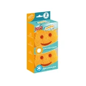 STEPY Gülen Yüz Özel Bulaşık Süngeri 4 Lü Paket - Dayanıklı, Çift Taraflı, Ergonomik Tasarım. thumbnail 3