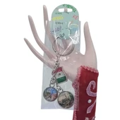 Meksika Üçlü Epoksi Metal Çift Taraflı Damla Anahtarlık Mexico thumbnail 2