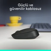 M171 USB Alıcılı Kablosuz Kompakt Mouse - Siyah thumbnail 2