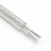 Şeffaf, Fişli Arapuarlı Kablo - Anahtarlı (2X0,50) Yassı Kablo - 2 Metre thumbnail 2