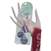 Hırvatistan Üçlü Epoksi Metal Çift Taraflı Damla Anahtarlık Croatia thumbnail 2